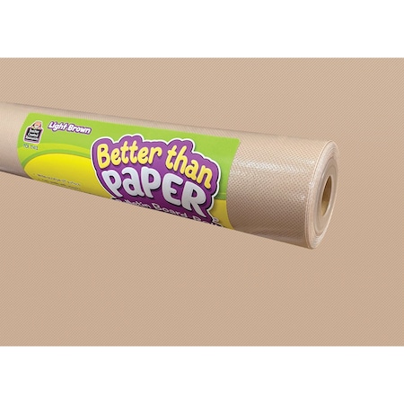 Teacher Created Resources Light Brown Better Than Paper Bulletin Boad Roll, 4ft. x 12ft., 4PK TCR32448